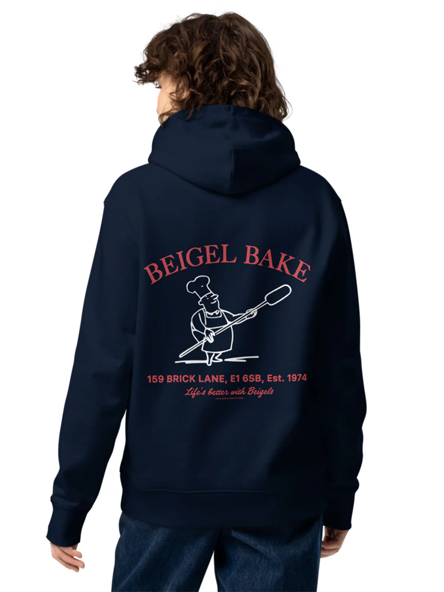 Beigel Bake Classic Blue Hoodie - Image 7