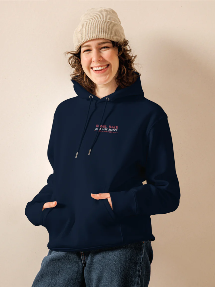 Beigel Bake Classic Blue Hoodie - Image 8