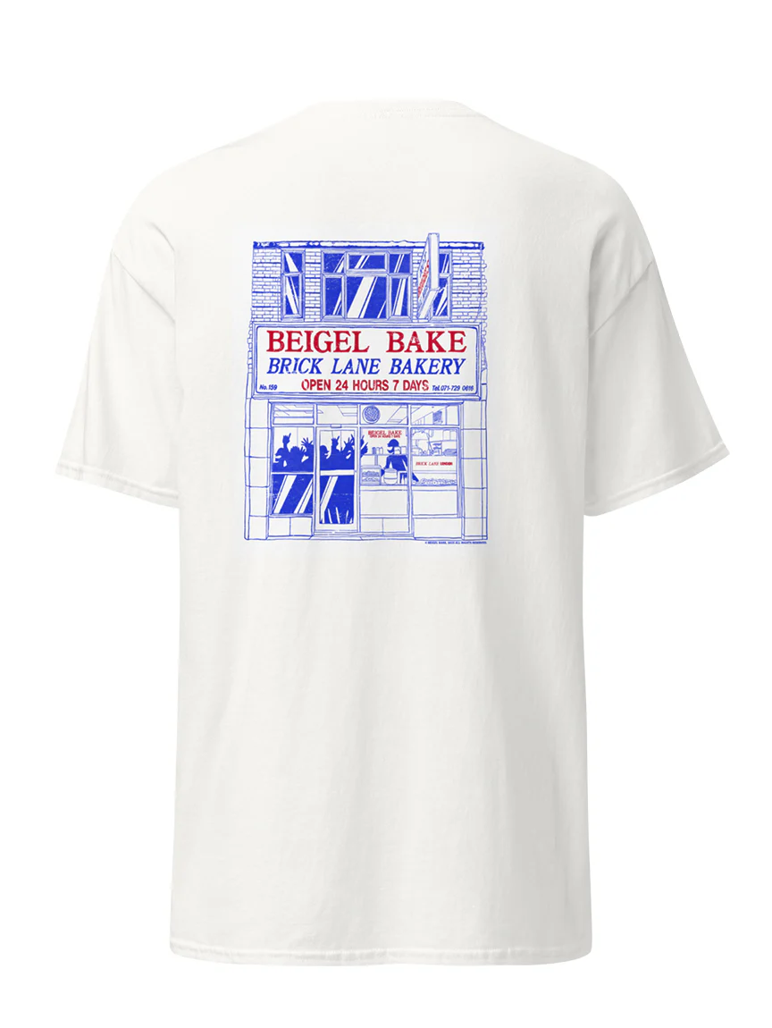 Beigel Bake Classic White T-Shirt - Image 3