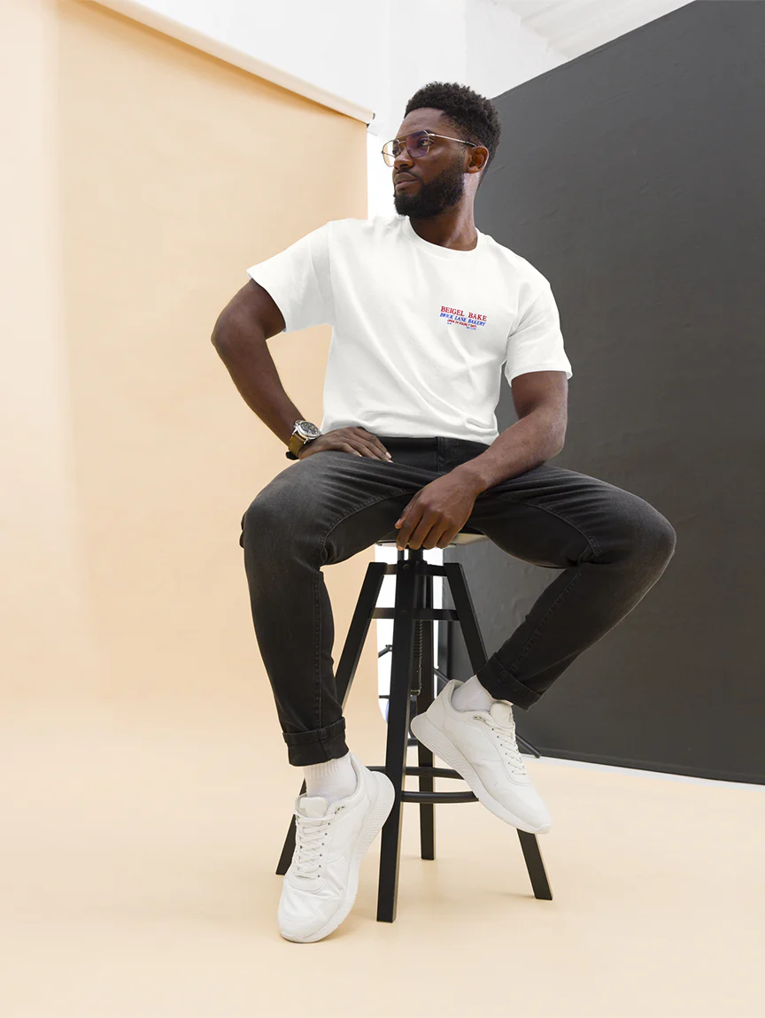 Beigel Bake Classic White T-Shirt - Image 9